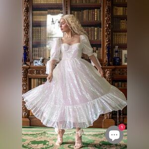 Fanciful Doll Windsor Dress in Unicorn Tears.